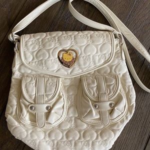 Sanrio Hello Kitty Quilted Ivory Shoulder Bag